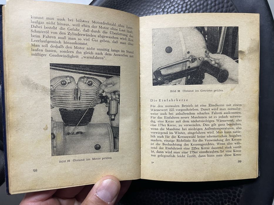 Simson AWO 425T rok 1956 Instrukcja Książka Serwisowa Katalog Części