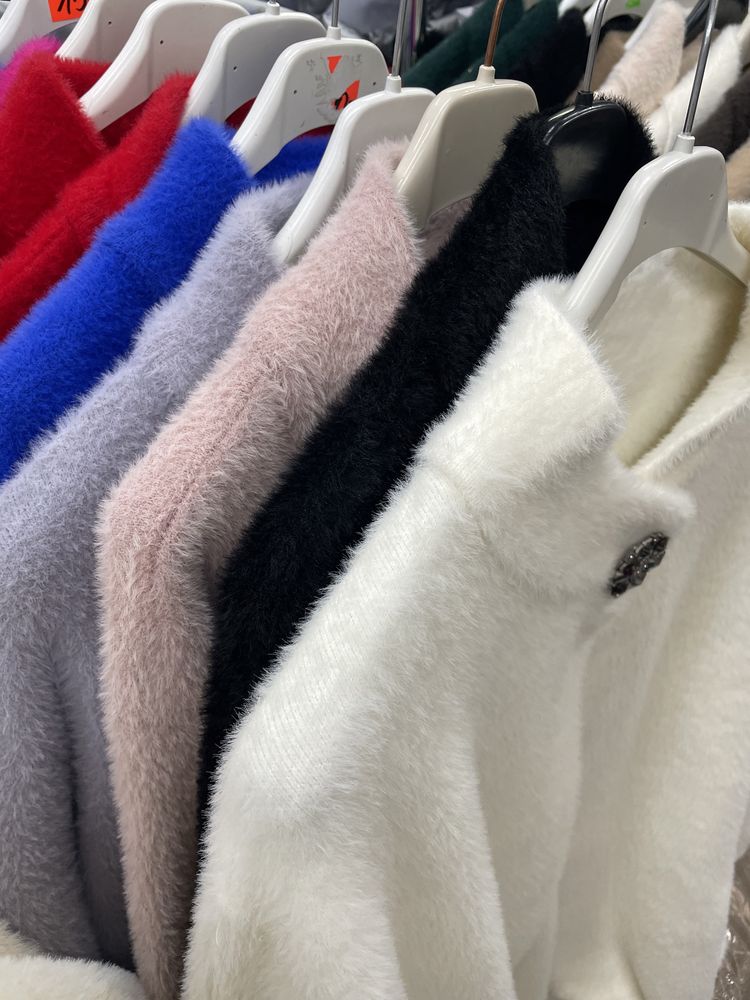 Sweter narzutka bolerko alpaka kolory