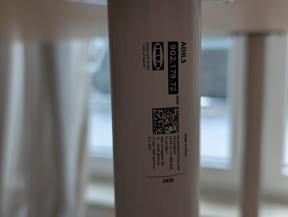 Biurko stół biurowy biały Ikea Linnmon + Adils