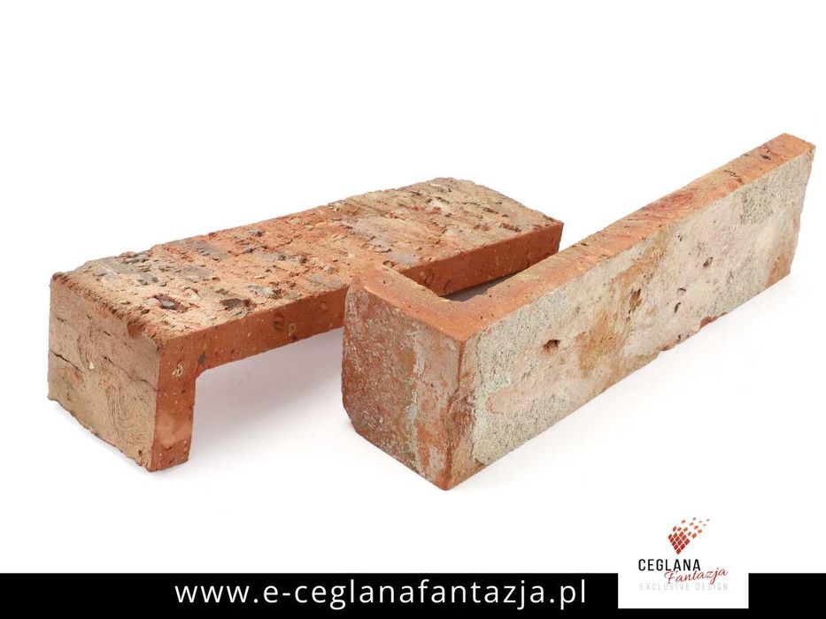płytki z cegły rozbiórkowej, płytki ceglane, cegła cięta na ścianę