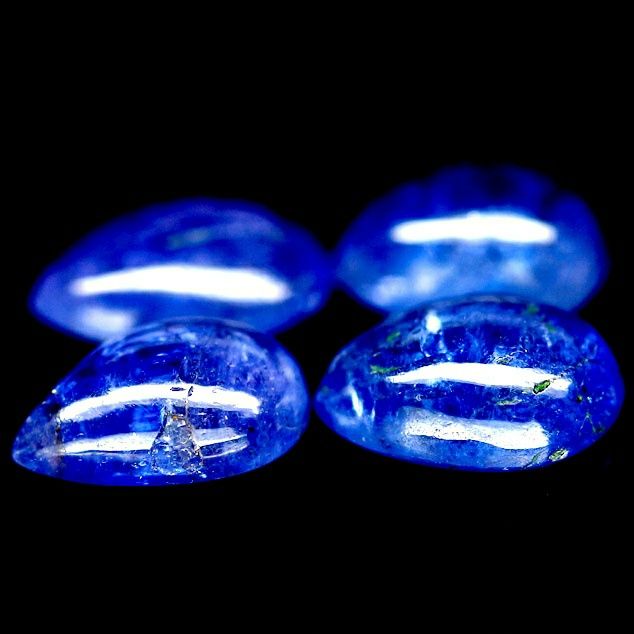 Tanzanit 100 % naturalny - łezka - na złoty pierścionek  - ok. 1,3 ct.