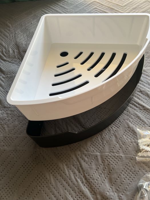 Półka łazienkowa narożna koszyk prysznicowy 22x22x7cm Royal Artisan