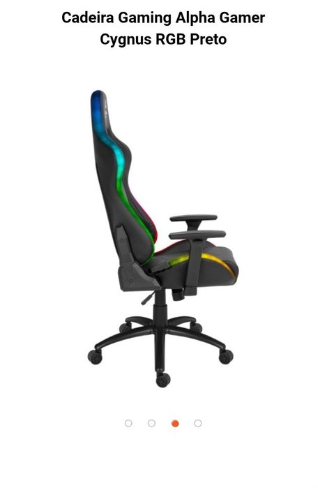Cadeira gaming Alpha Gamer Cygnus RGB