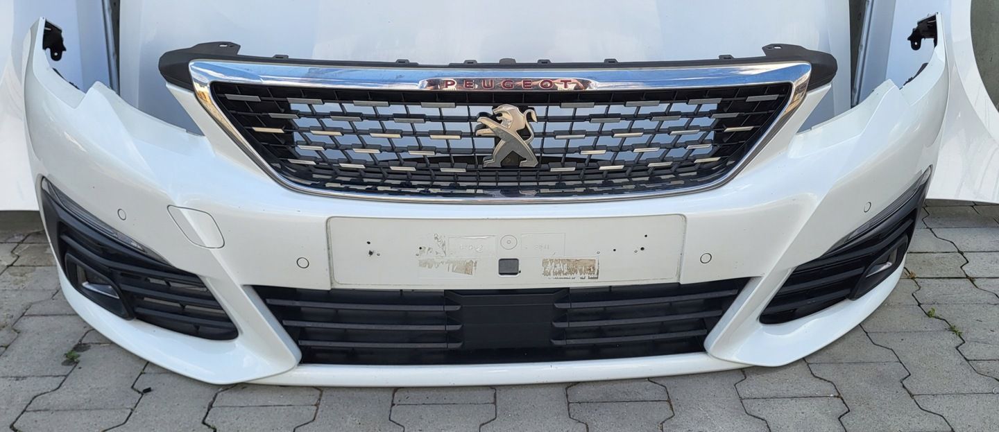 PEUGEOT 308 LIFT GT-LINE MASKA ZDERZAK BŁOTNIKI PAS LAMPY LED CHŁODNICE
