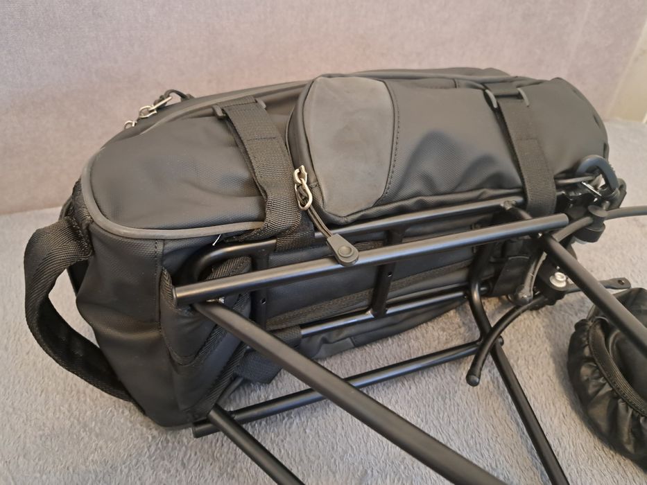 Bagażnik rowerowy Author + Torba/sakwa na bagażnik 15L czarne NOWE