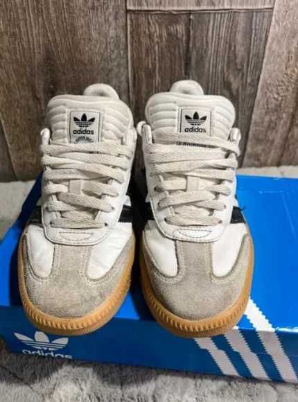 Białe buty trampki sneakersy Adidas Samba 38