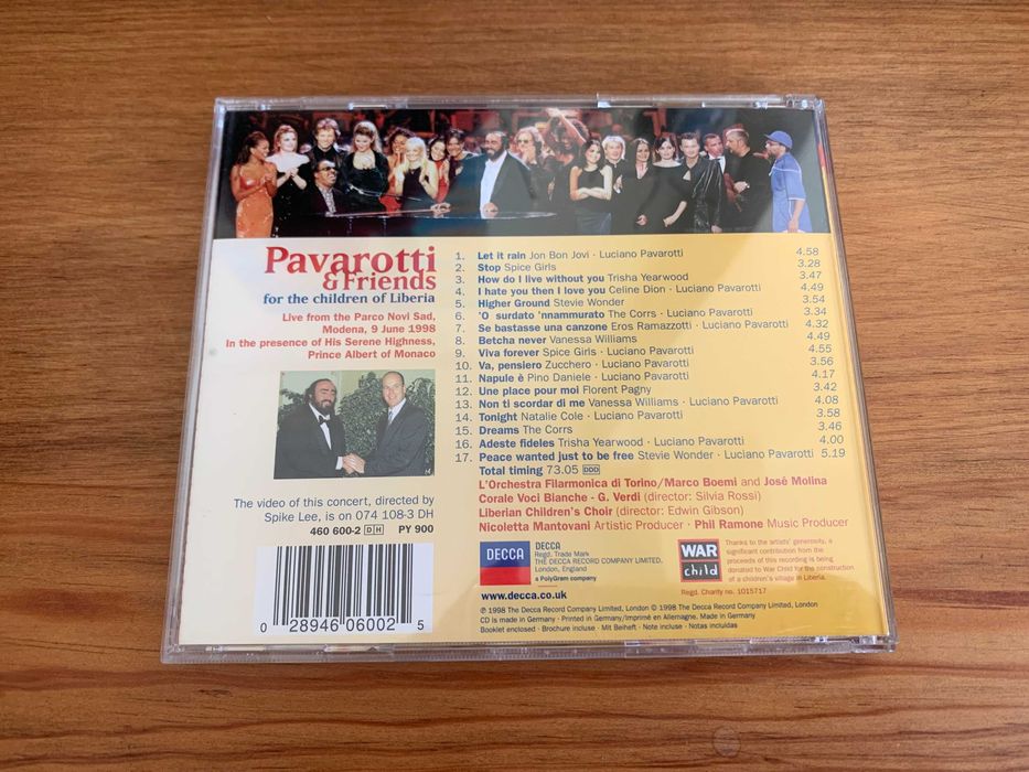 Pavarotti & Friends - For the Children of Liberia - cd