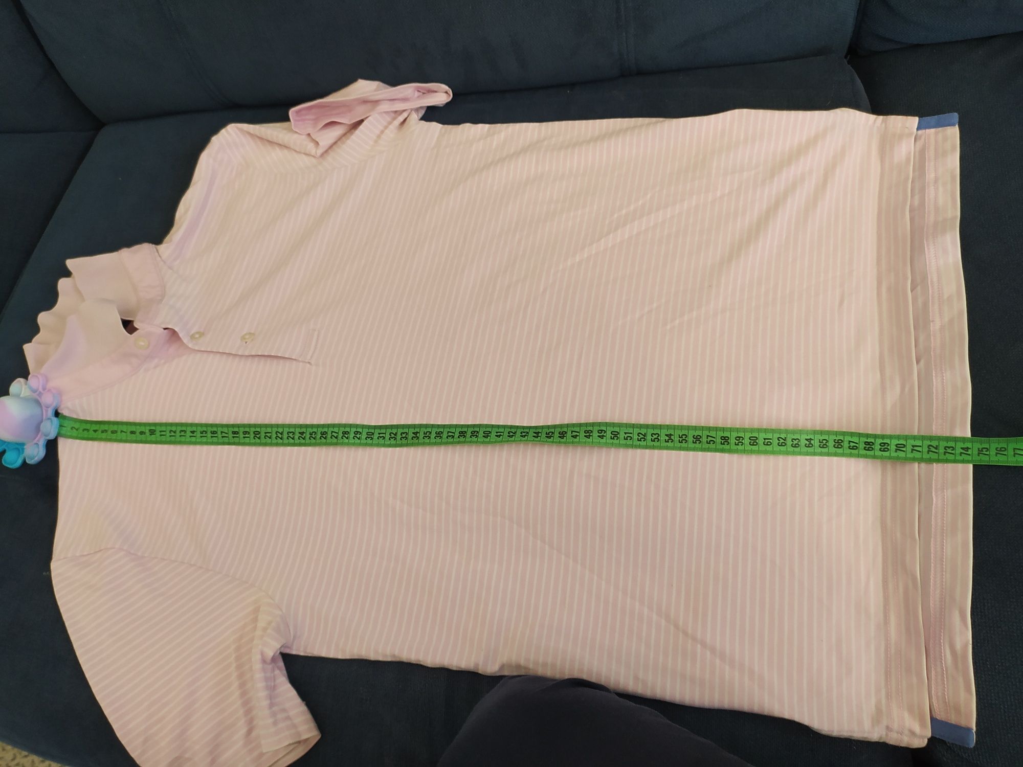 Polo, Ralph Lauren, różowa w paski, Roz XS, młodzieżowe, polówka