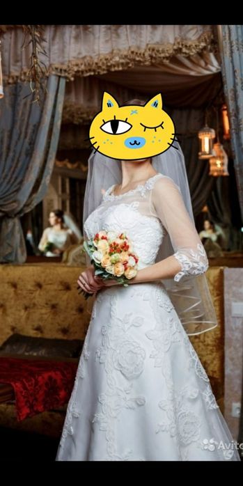 Продам элегантное свадебное платье