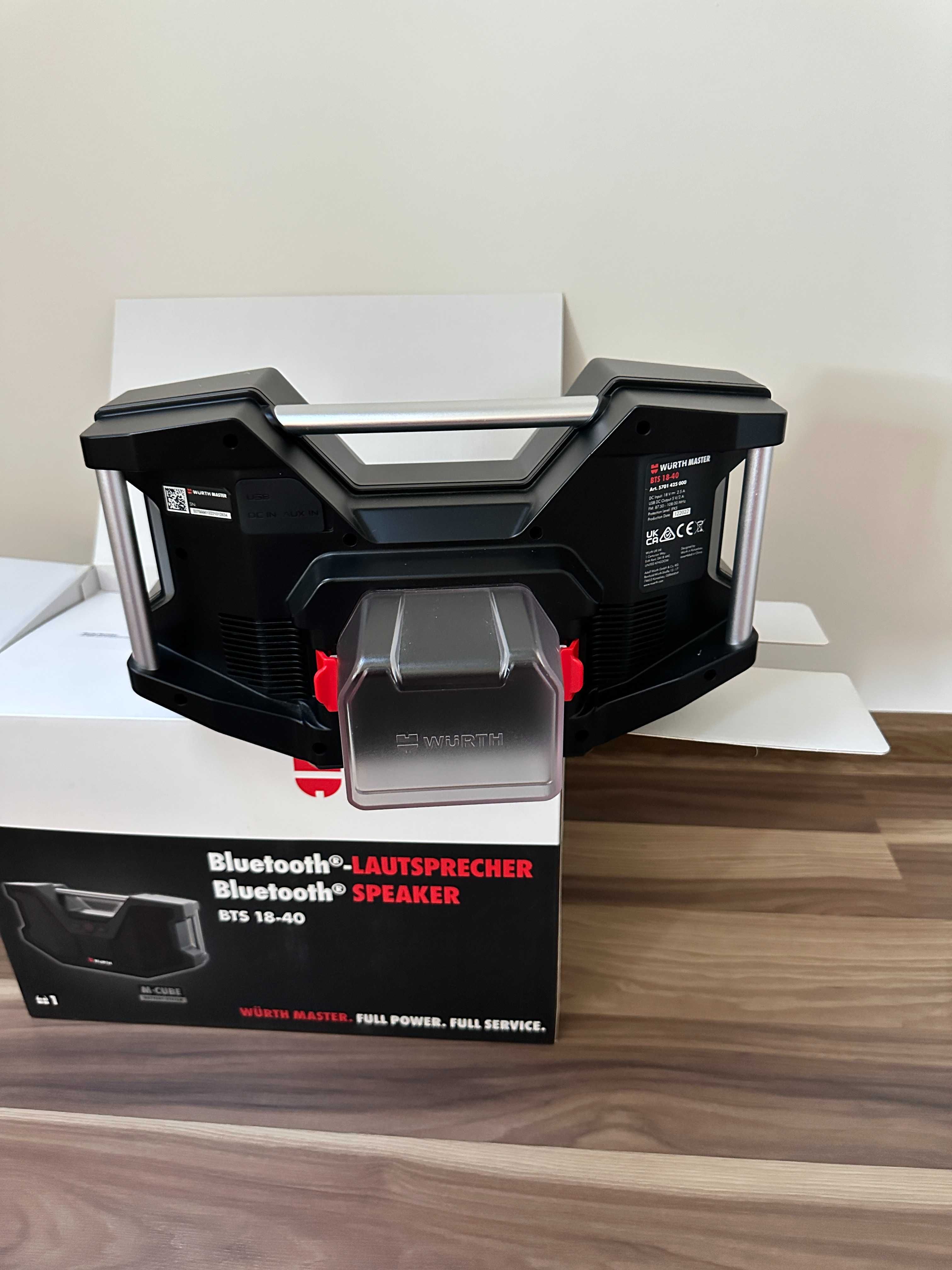 Bezprzewodowy głośnik Bluetooth BTS 18-40 M-CUBE WURTH