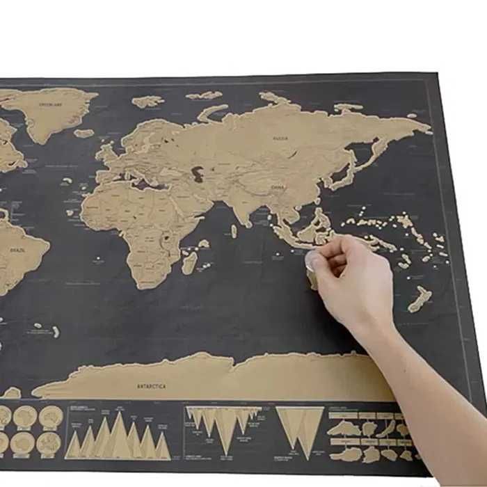 NOWA | Mapa świata do zdrapywania