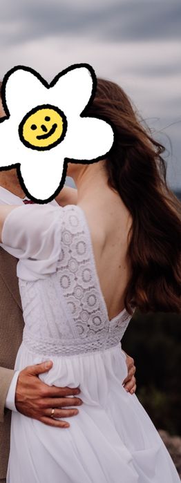 Suknia ślubna boho/rustykalna