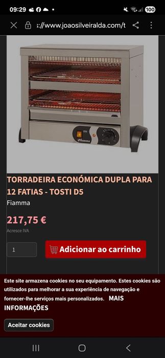 Torradeira industrial