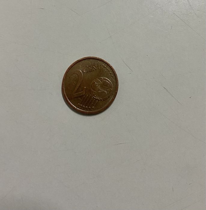 Moeda de 2 céntinos rara