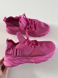 Różowe trampki sneakersy 37