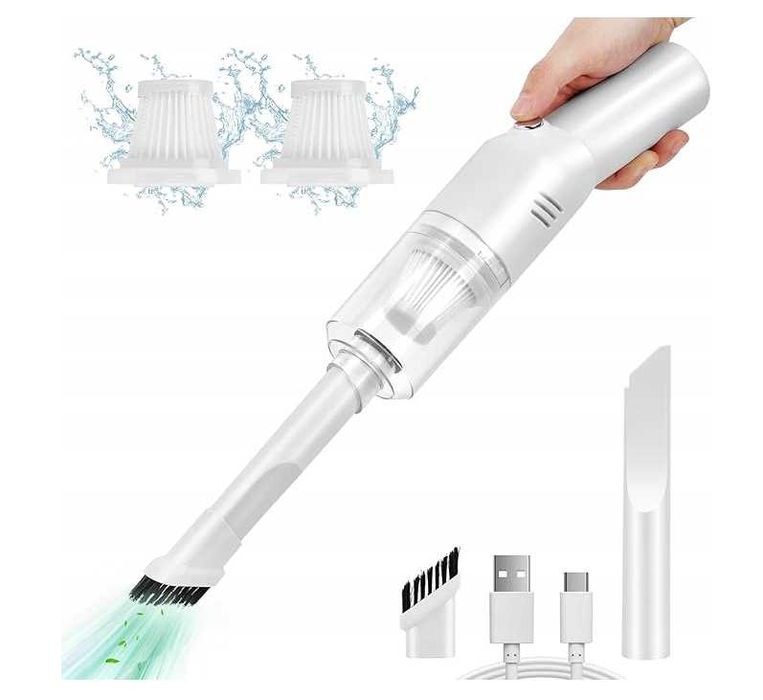 Odkurzacz ręczny suloea biały