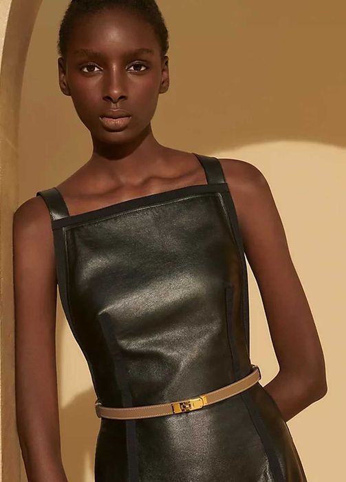 Ремінь Kelly 18 Belt Etoupe Gold Buckle