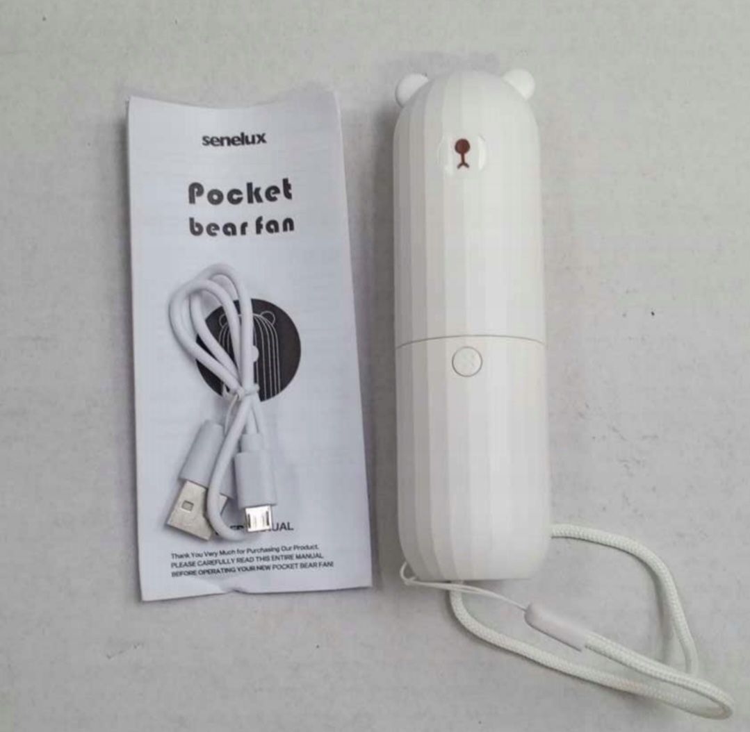 Mini wentylator miś z funkcja powerbank - Senelux
