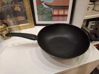 28 cm Ikea czarny wok na indukcje patelnia indukcyjna głęboka duża