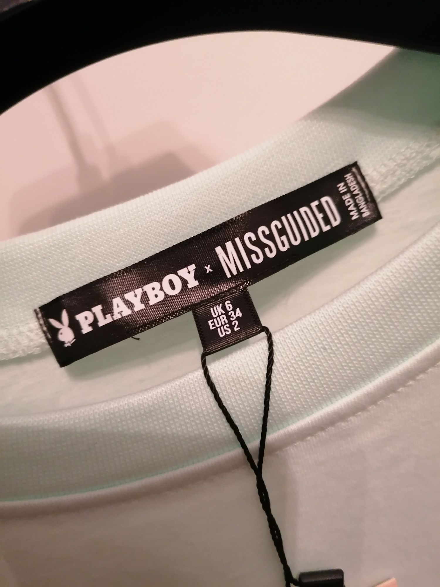 Nowy t-shirt oversize playboy missquided