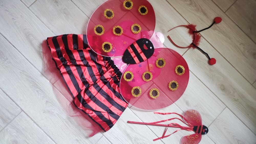 Костюм божої корівки, бедрика, набір сонечка. Леді Баг . Карнавальний