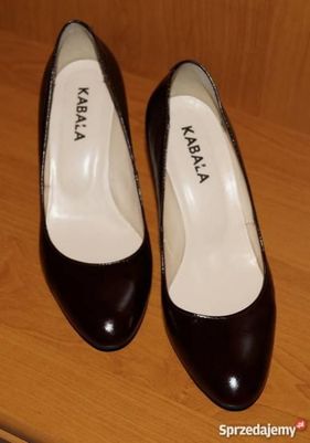 Eleganckie skórzane buty czółenka KABAŁA r. 37,5 skóra naturalna