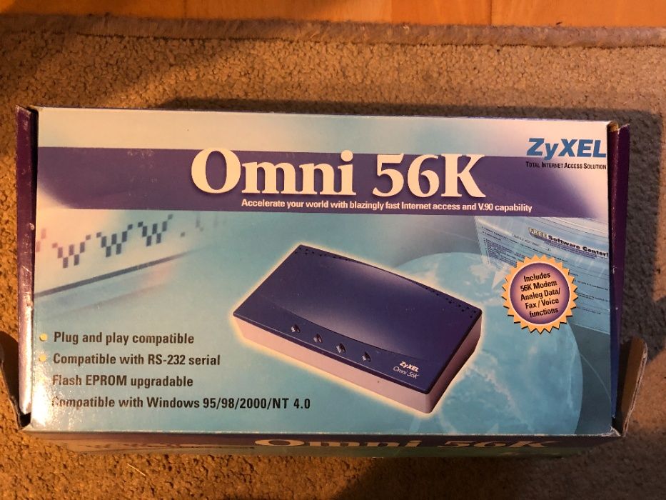 Факс-модем ZyXEL OMNI 56K, б/в