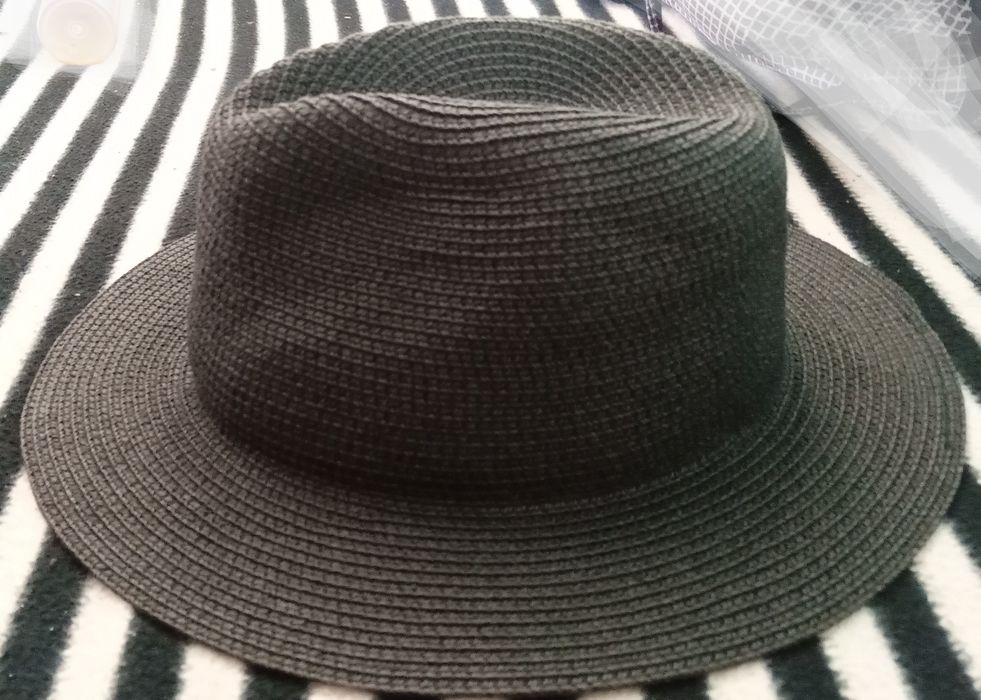 Chapéu tipo palhinha preto tam.58