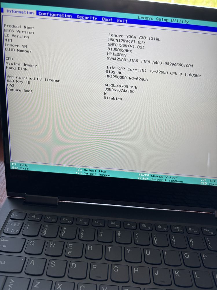 Laptop Lenovo Yoga 730-13-IWL