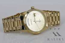 Złoty zegarek męski 14k Geneve Rol President styl mw013ydyy&mwb006yo P