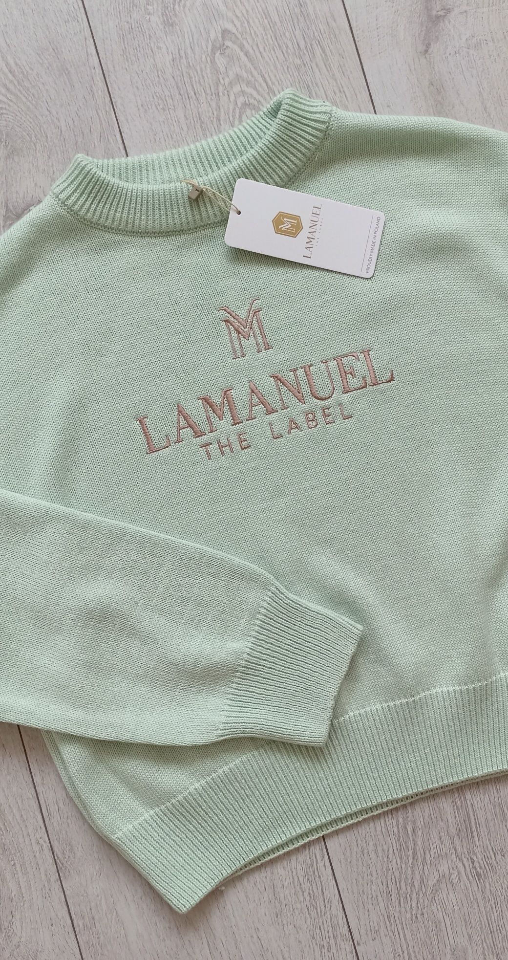 Sweterkowy komplet dres nowy La Manuel 38 M