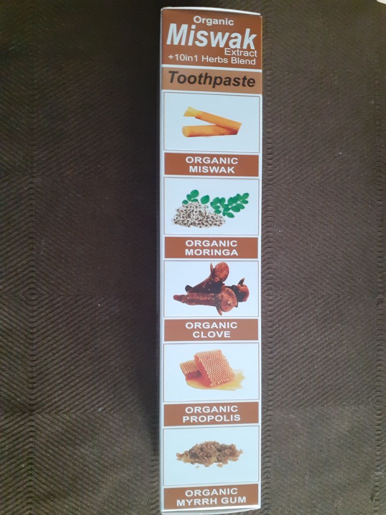 Organiczna pasta do zębów, 'Miswak' z USA, duża 213g
