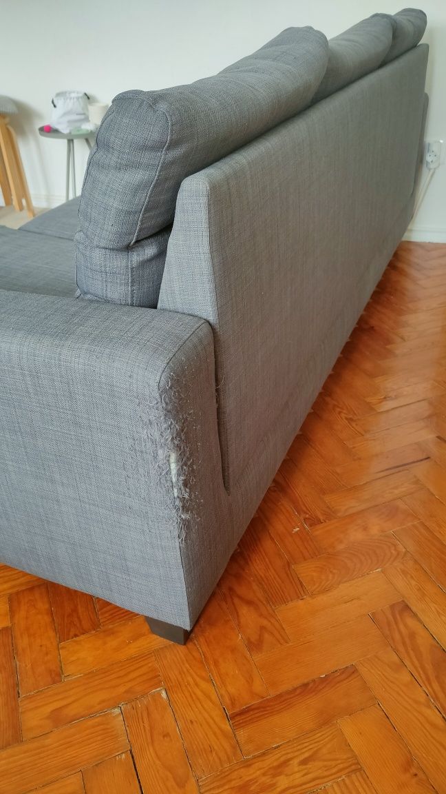 Sofá IKEA Bollstanäs chaise longue 3 lugares