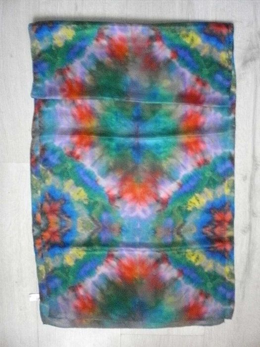 Szalik z jedwabiu wielokolorowy Meep