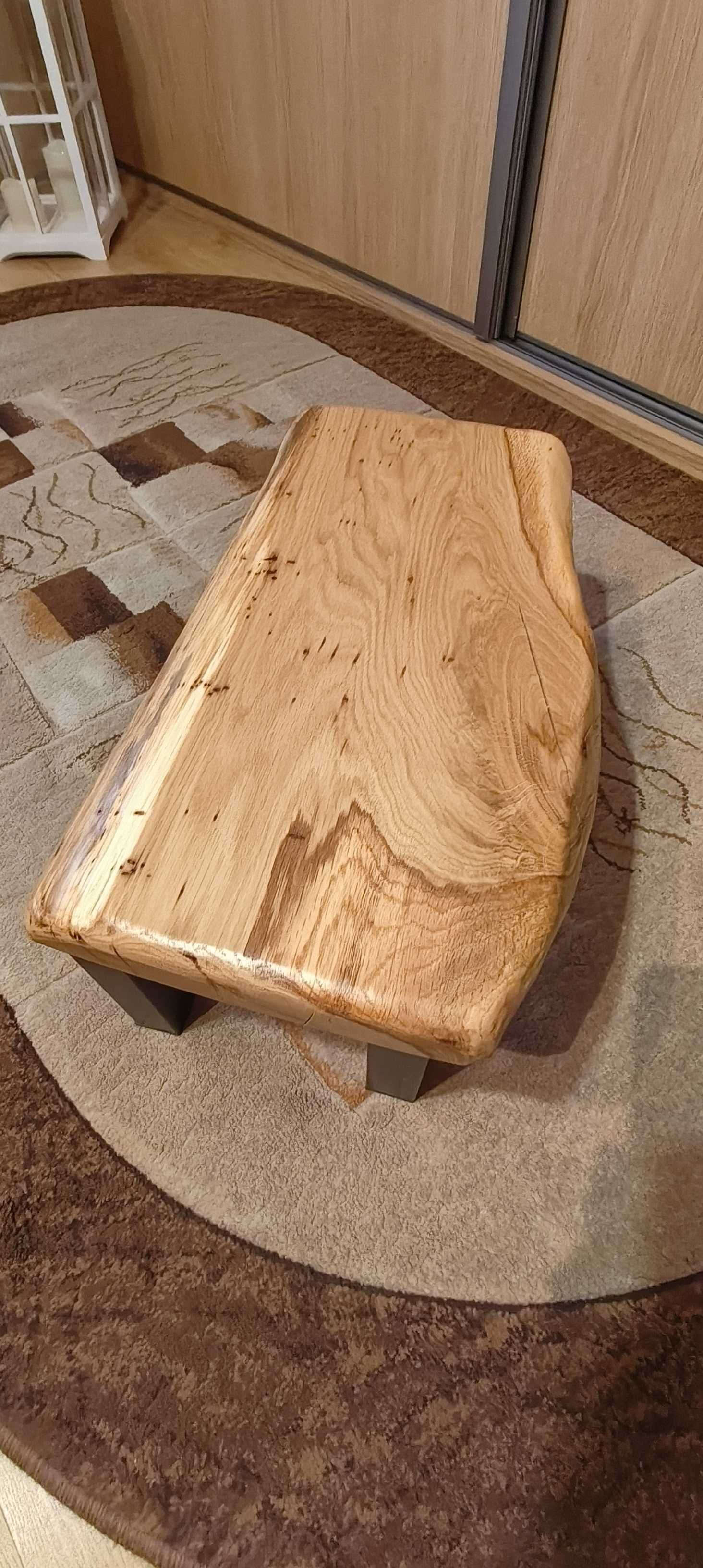 Taboret, krzesło, podnóżek, dąb natura.
