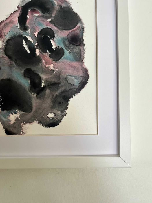 Pintura abstrata em acrílico