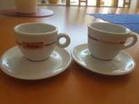 Dwie  firmowe filizanki do kawy moki kawy Astra