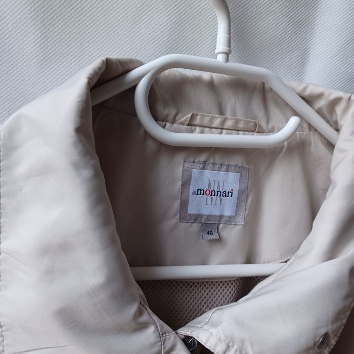 Monnari płaszcz płaszczyk kurtka przeciwdeszczowy 46 L XL XXL beżowy