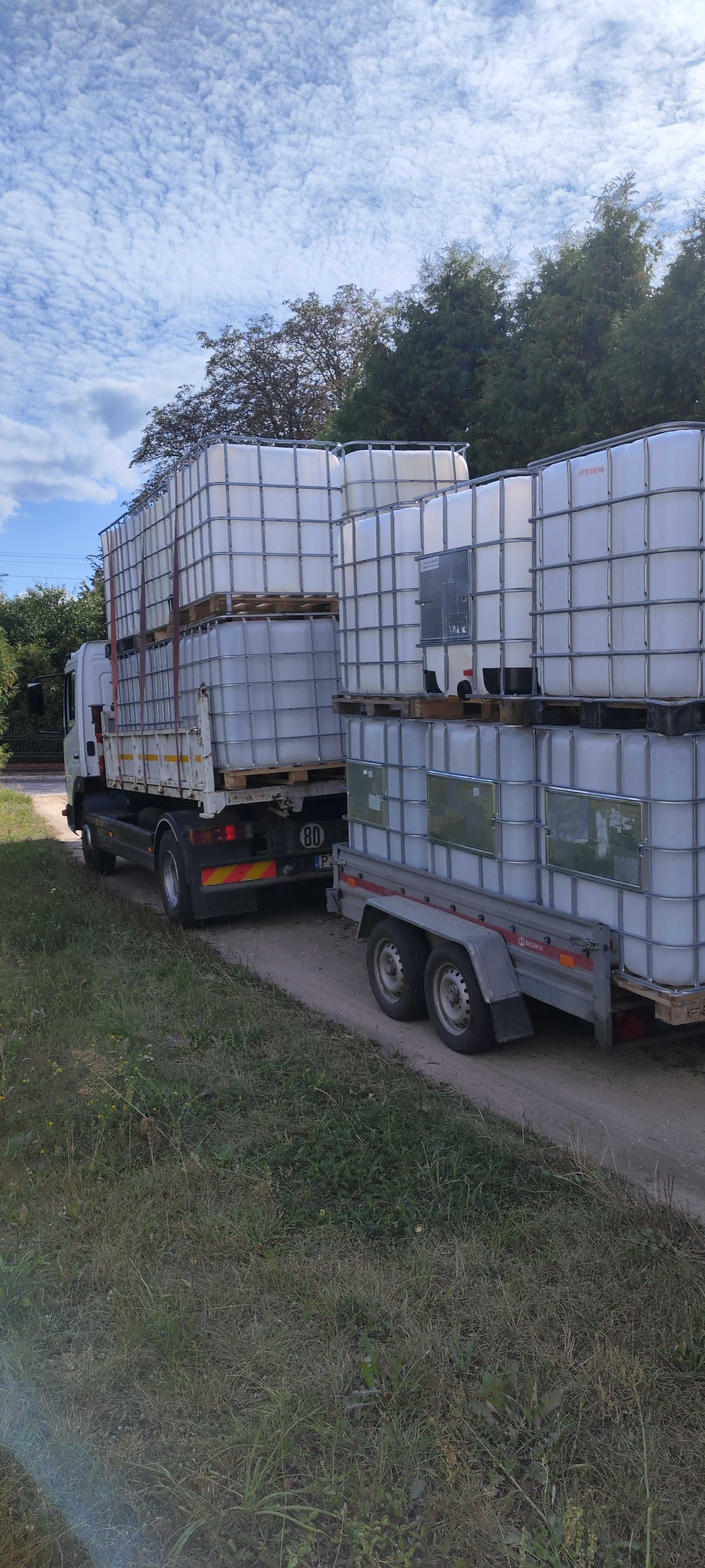Zbiornik na wodę beczki 1000L 220L IBC czyste paliwo melasa RSM Dowóz!