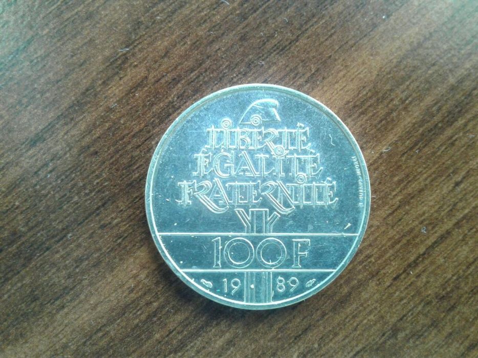 Moneta 100 Francs Human Rights 1989