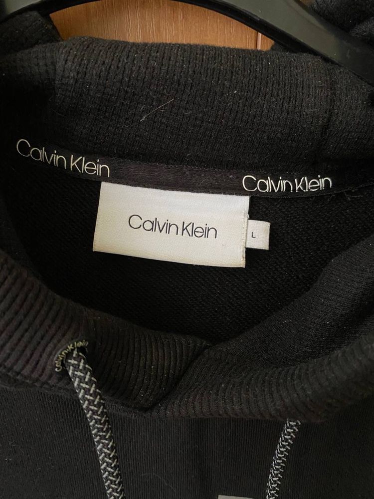 Оригинальный худи Calvin Klein черного цвета