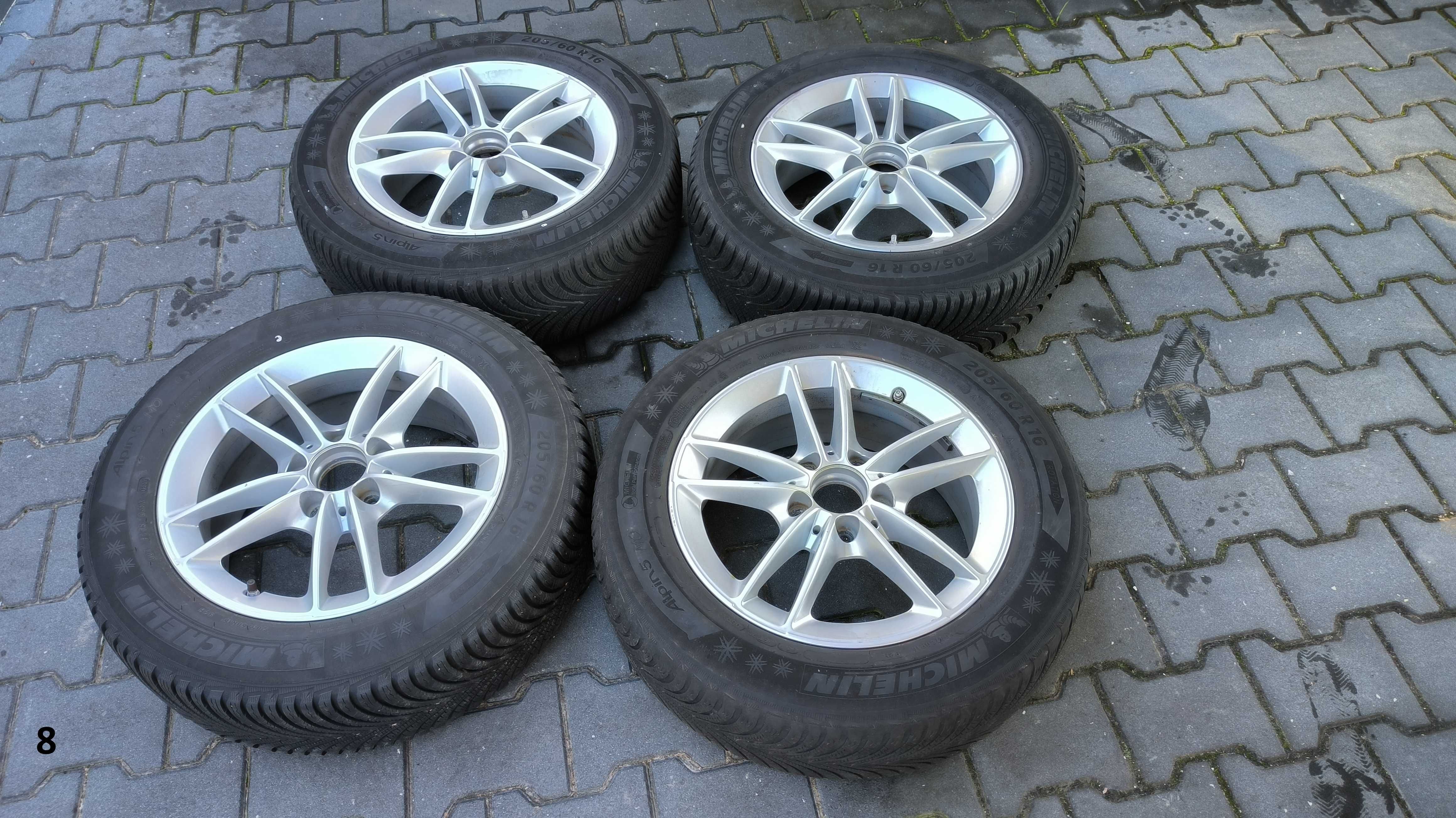 4x jantes 16 Mercedes 5x112 + pneus 205 60 R16