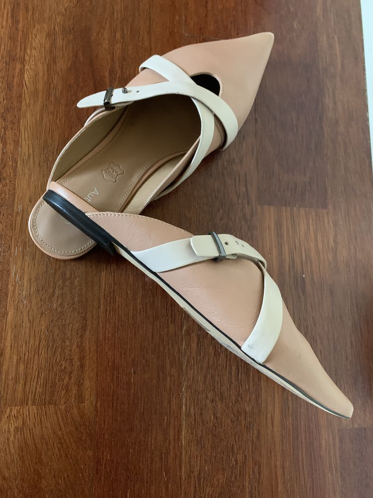 Baleriny mule skóra 40