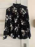 Czarna koszula w kwiaty H&M