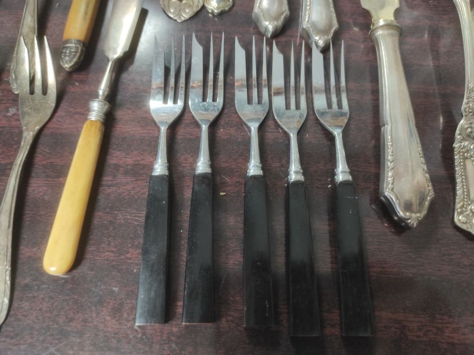 Stare sztućce platery srebrzone