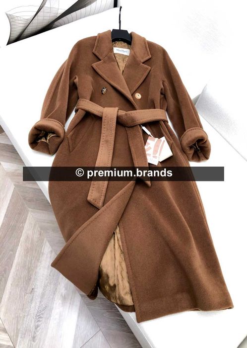 Płaszcz Max Mara 101801 Icon Coat wełna/kaszmir kolor Tobacco