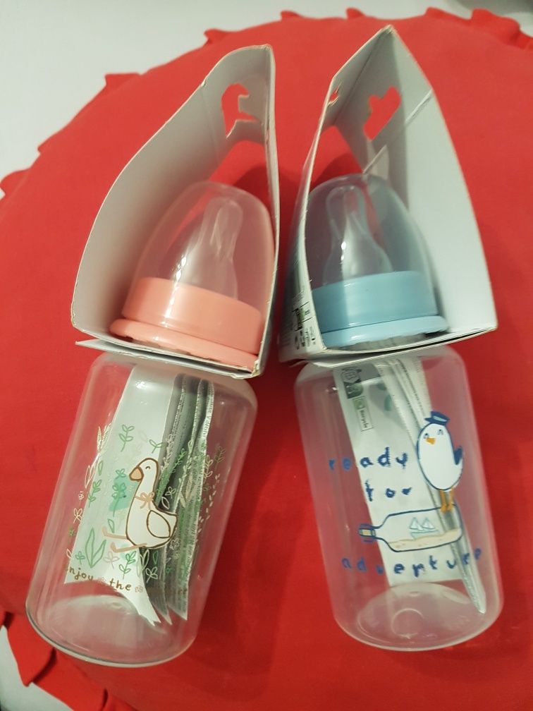 Butelki do mleka herbatki ziółek nowe 150 ml