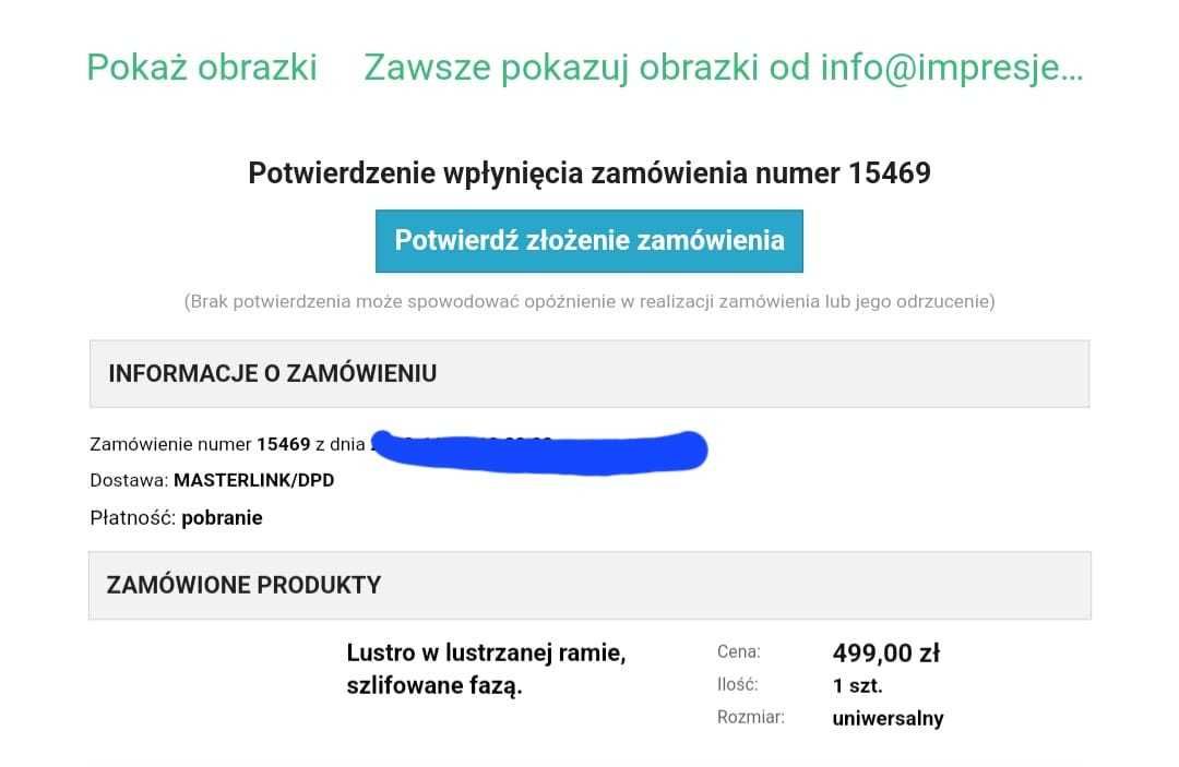 Lustro w lustrzanej ramie szlifowane fazowane satyna 74 x 130