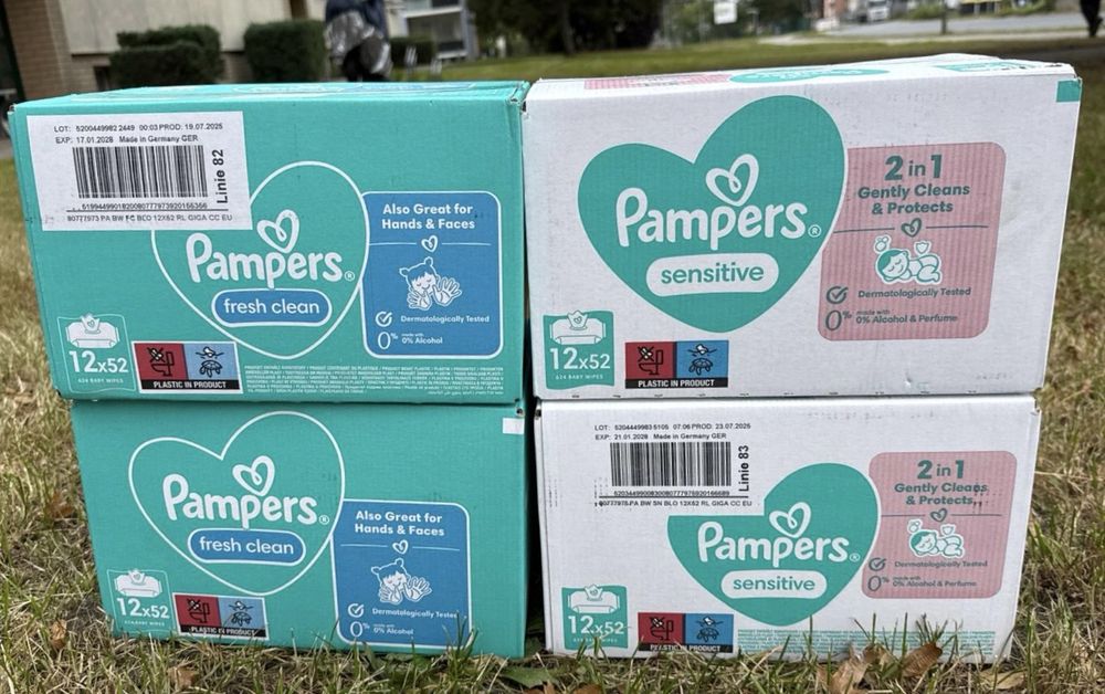Chusteczki nawilżane pampers sensitive fresh clean