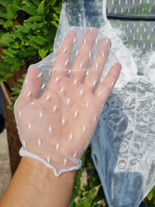 Боди кружевное комбинация белая